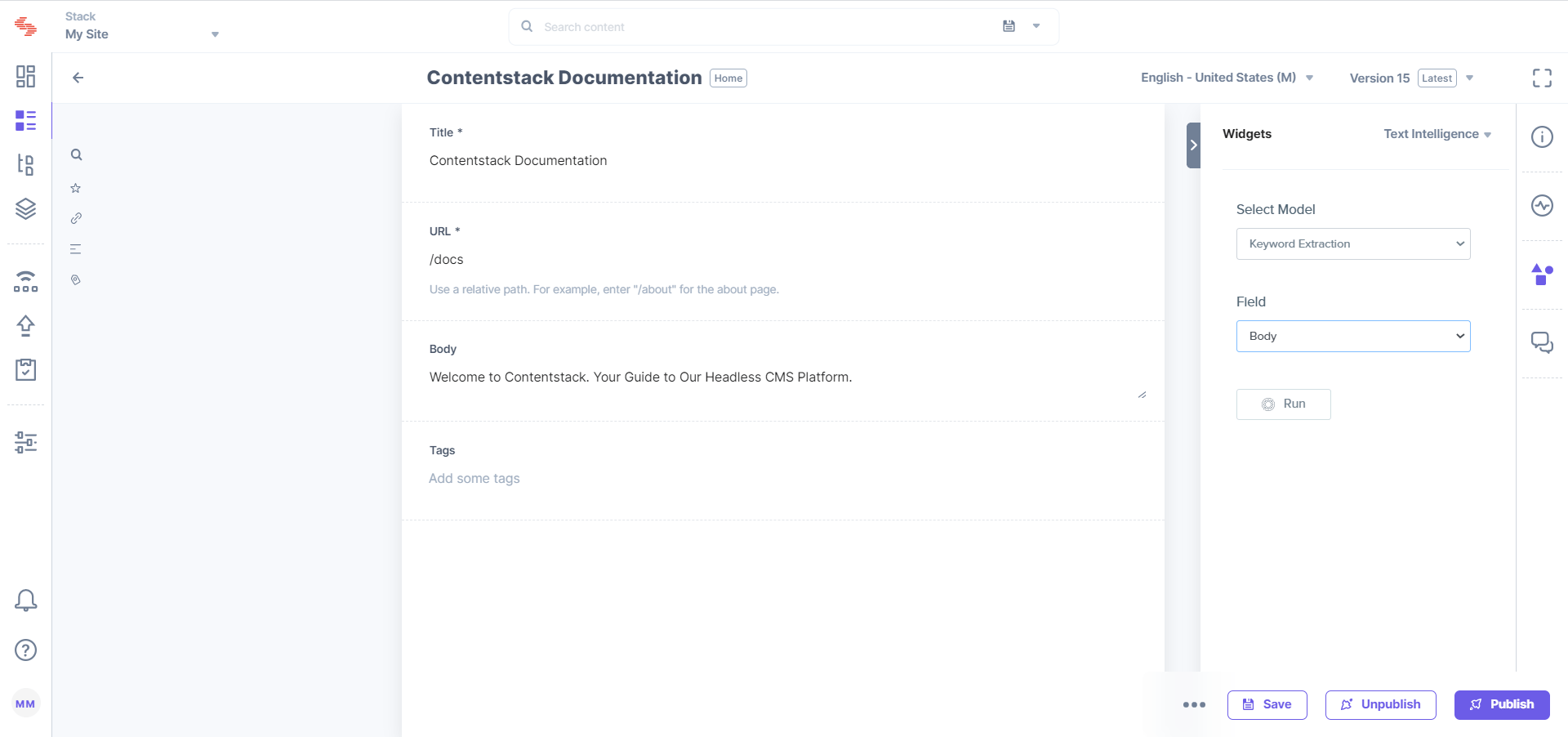 Contentstack screenshot 2