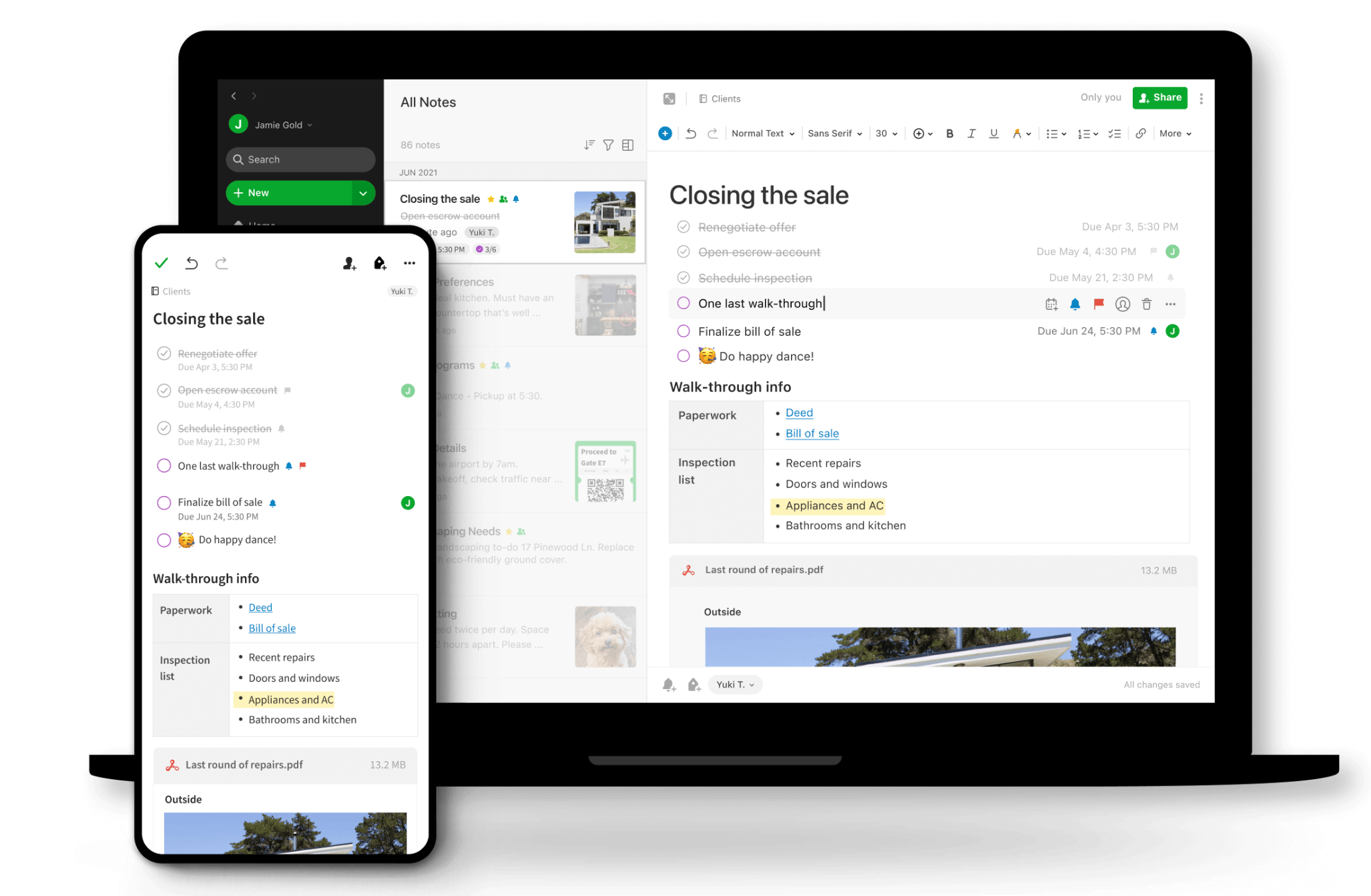 Evernote screenshot 3