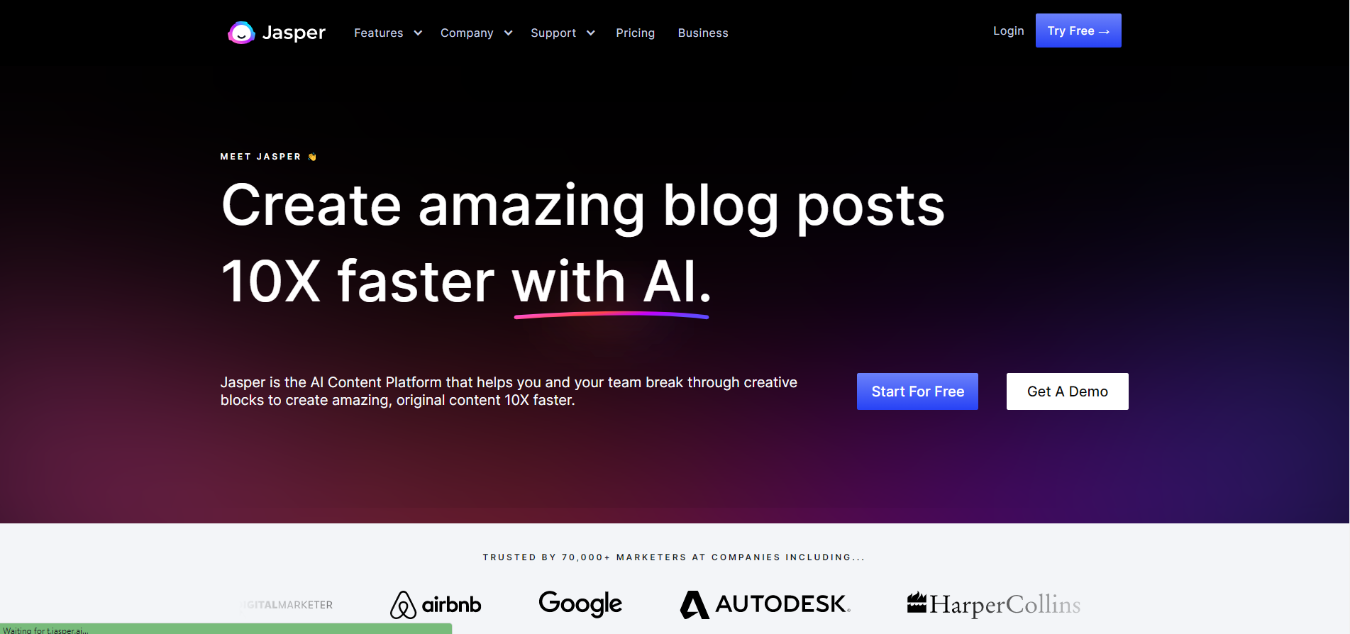 Jasper AI screenshot 1